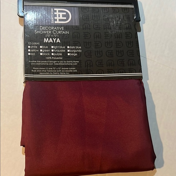 Other - Burgundy Decorative Shower Curtain New